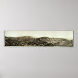 1909 Panoramic View, Morenci, AZ Yard Long Photo Poster