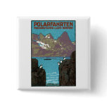 1910 Ocean Liner Poster Pinback Button
