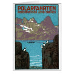 1910 Ocean Liner Poster Greeting Cards