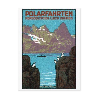 1910 Ocean Liner Poster Postcard by historicimage