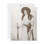 1910 Photo Portrait of a Cowgirl Holding a Rifle invitations