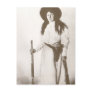 1910 Photo Portrait of a Cowgirl Holding a Rifle Post Card