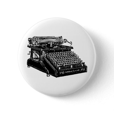 1910 Typewriter Button by tnmpastperfect