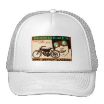 1910 Wanderer Motorcycle Poster Mesh Hat