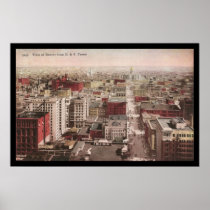 1910's View of Denver, CO from The D & F Tower Poster