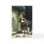 1911 Christmas Greetings Greeting Card