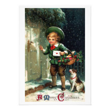 1911 Christmas Greetings Invitation