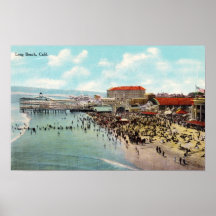1911 Vintage Long Beach California Amusement Park Posters