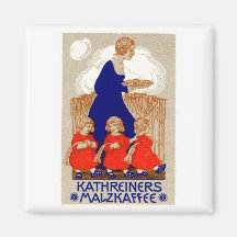 1912 Coffee Poster Refrigerator Magnets