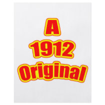 1912 Original Red Personalised Flyer