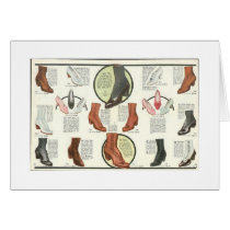 1913 Shoe Ad, Greeting Card