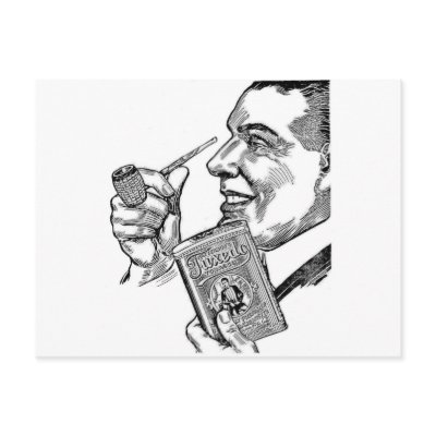 1913 Tuxedo Tobacco Missouri Meerschaum Ad Postcard by aristocob