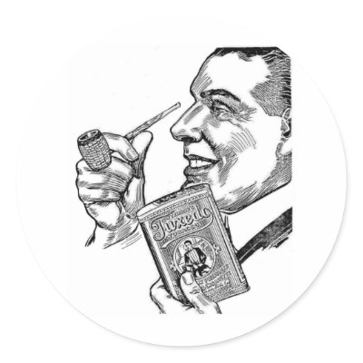 1913 Tuxedo Tobacco Missouri Meerschaum Ad Sticker by aristocob