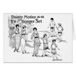 1914 Dainty Modes Vintage Fashion Designs Card