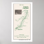 1914 Map, Modesto to Camp Curry posters