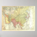 1914 Map of Asia posters