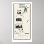 1914 Map, Sacramento to Folsom Print