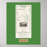 1914 Map, San Francisco to Oakland Poster