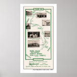 1914 Map, San Luis Obispo to Santa Maria Poster