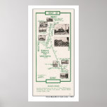 1914 Map, Santa Paula to Ventura posters