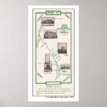 1914 Map, Tracy to Stockton posters