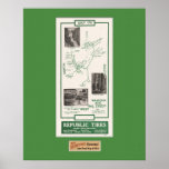 1914 Map, Yosemite Wawona, Big Trees