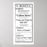 1914 Pearl White Perils of Pauline Movie Ad Print