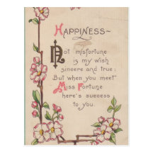 1915 Happiness Vintage Postcard