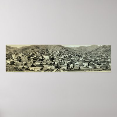 1916 Birds Eye View of Bisbee, AZ Vintage Photo Poster by PaperTimeMachine