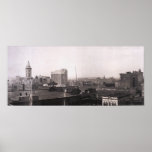 1916 Skyline of Birmingham, AL Vintage Photograph Posters
