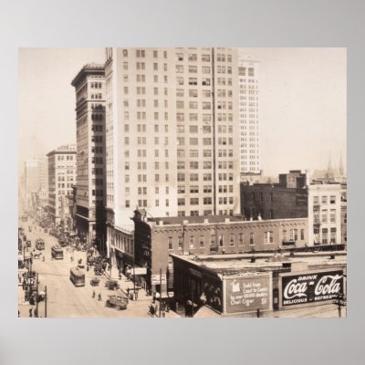 1916 Skyline of Birmingham, AL Vintage Photograph Poster by PaperTimeMachine