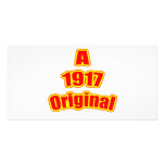 1917 Original Red Personalised Photo Card