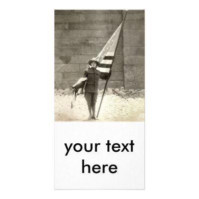 1917 Patriotic Beauty Personalized Photo Card by historicimage