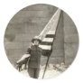 1917 Patriotic Beauty Round Sticker
