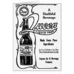 1917 Queen Soft Drink Cereal Beverage Card
