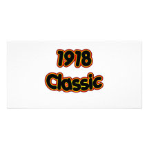 1918 Classic Personalized Photo Card
