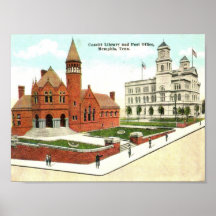 1918 Cossitt Library, Memphis, TN Posters