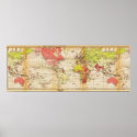 1918 world map Empires and Trade posters