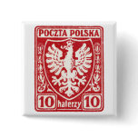 1919 10h Polish Eagle Stamp buttons