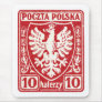 1919 10h Polish Eagle Stamp Mouse Pad