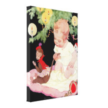 1919! "BABY'S 1ST CHRISTMAS" COVERART CANVAS STRETCHED CANVAS PRINTS