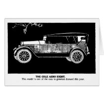 1919 Cole Aero auto vintage illustration Card