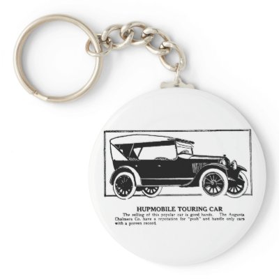1919 Hupmobile Touring Car Advertisement Keychain by Jakestuff