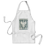 1919 Polish Eagle 2h Postage Stamp Apron