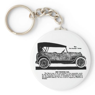 1919 REO Touring Car advertisement Keychain by Jakestuff
