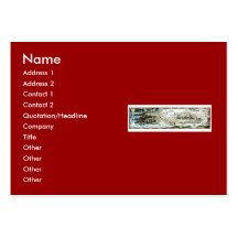 1920 Classic Fairyland Imaginary Map Business Card Template