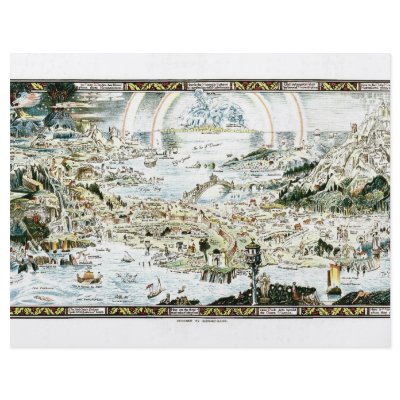 1920 Classic Fairyland Imaginary Map by ZephyrusBooks