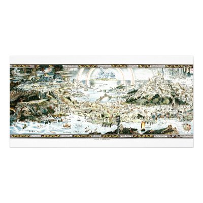 1920 Classic Fairyland Imaginary Map by ZephyrusBooks
