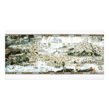 1920 Classic Fairyland Imaginary Map Personalized Photo Card