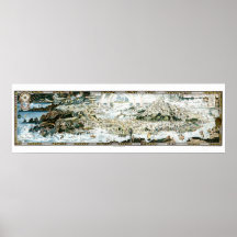 1920 Classic Fairyland Imaginary Map Print